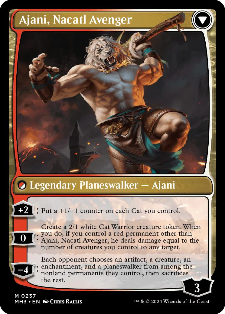 Ajani, Nacatl Pariah // Ajani, Nacatl Avenger [237] [Modern Horizons 3] [Non-Foil] - Image 2