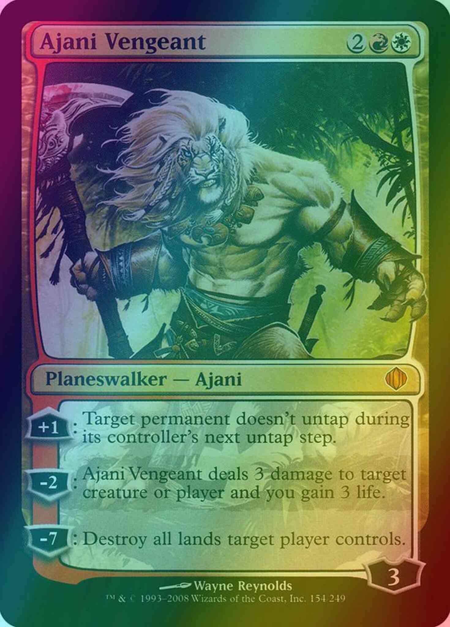 Ajani Vengeant [154] [Shards Of Alara] [Foil]
