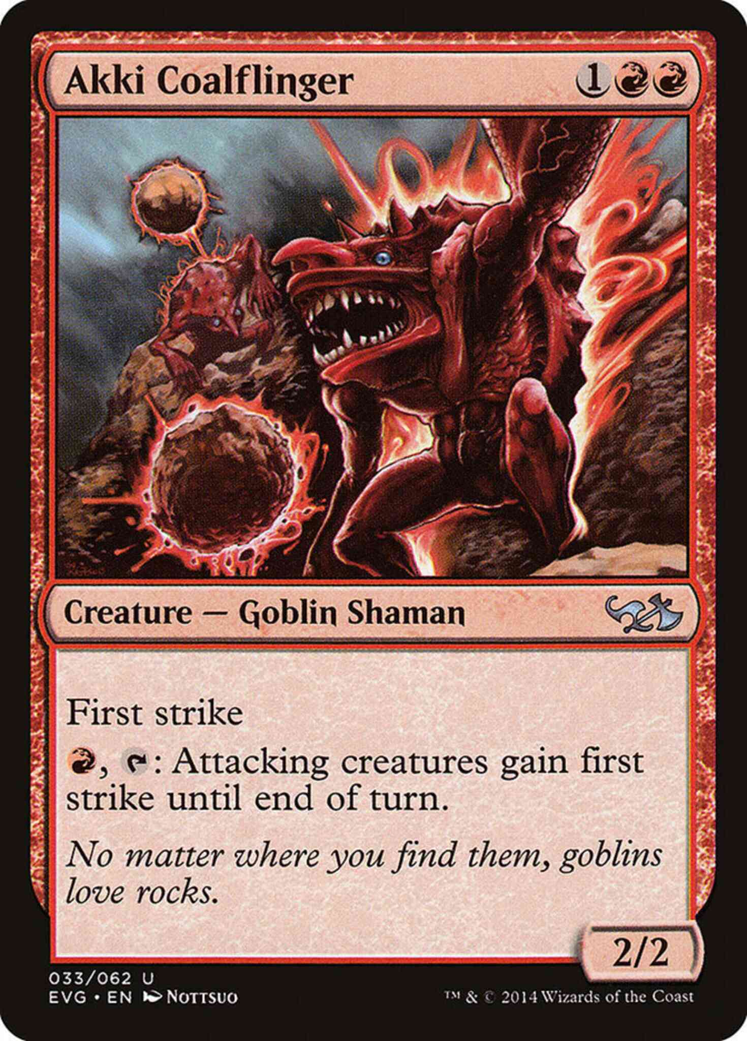 Akki Coalflinger [33] [Duel Decks Anthology: Elves vs. Goblins] [Non-Foil]