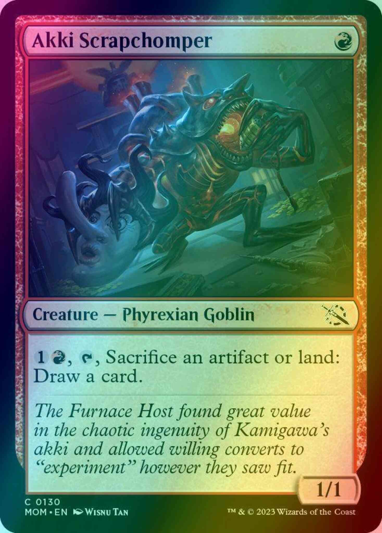 Akki Scrapchomper [130] [March of the Machine] [Foil]