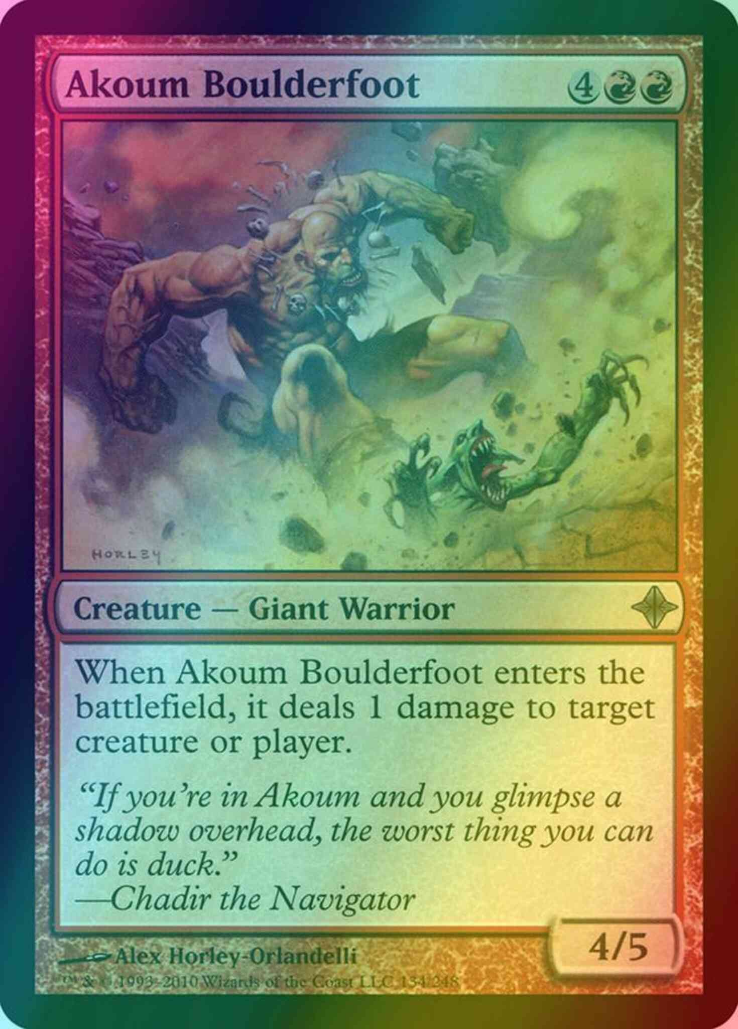 Akoum Boulderfoot [134] [Rise Of The Eldrazi] [Foil]