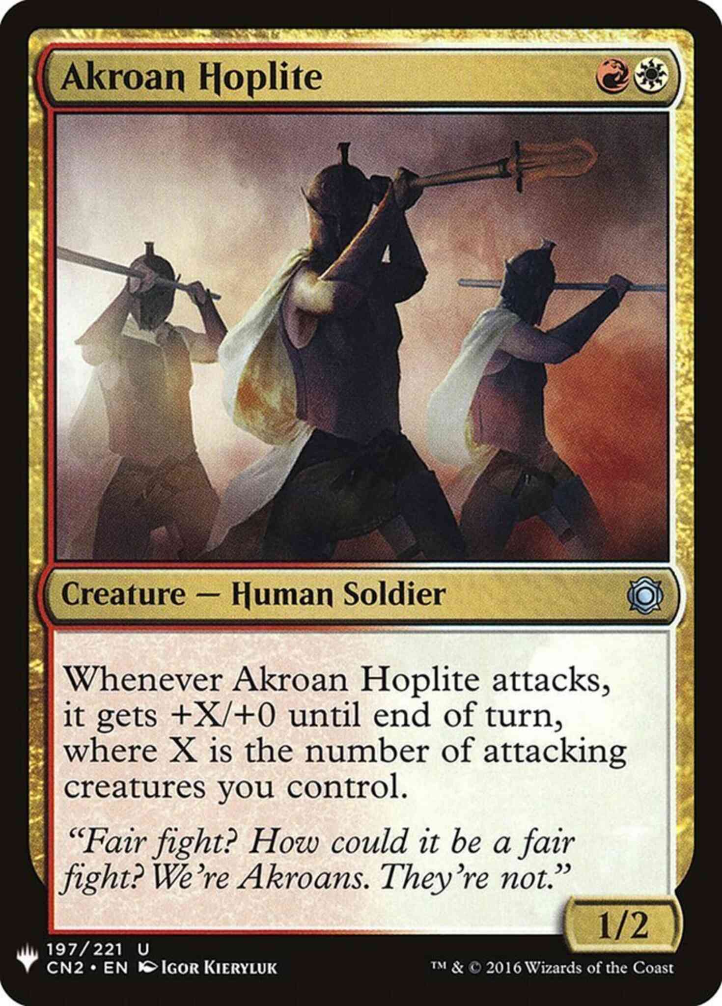 Akroan Hoplite [CN2-197] [The List] [Non-Foil]