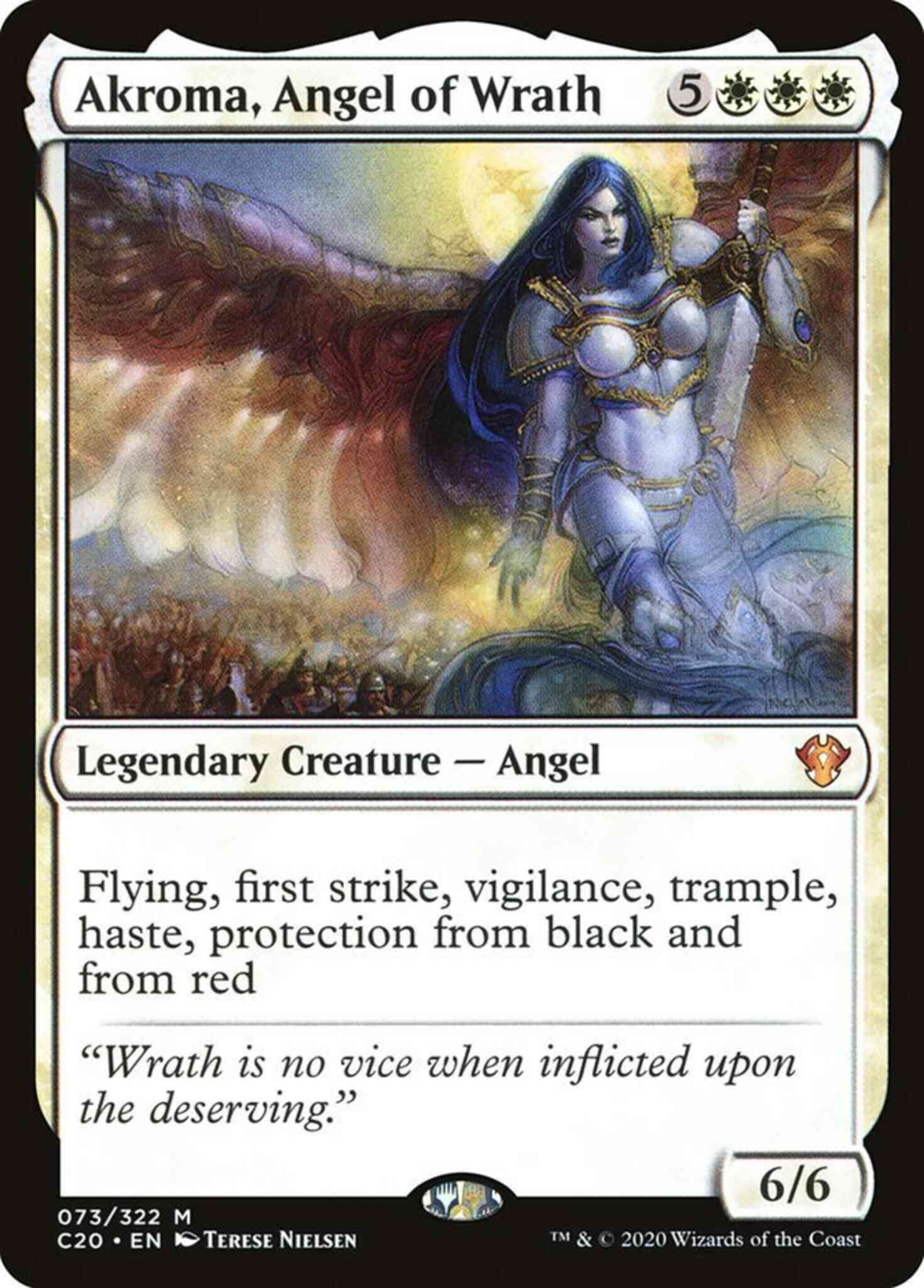 Akroma, Angel of Wrath [73] [Commander 2020] [Non-Foil]