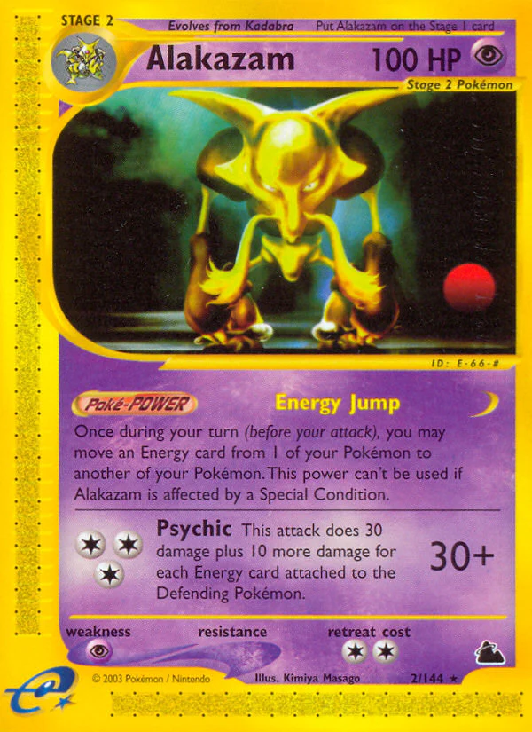 Alakazam - 2/144 - Rare [ecard3-2] [Non-Holo]