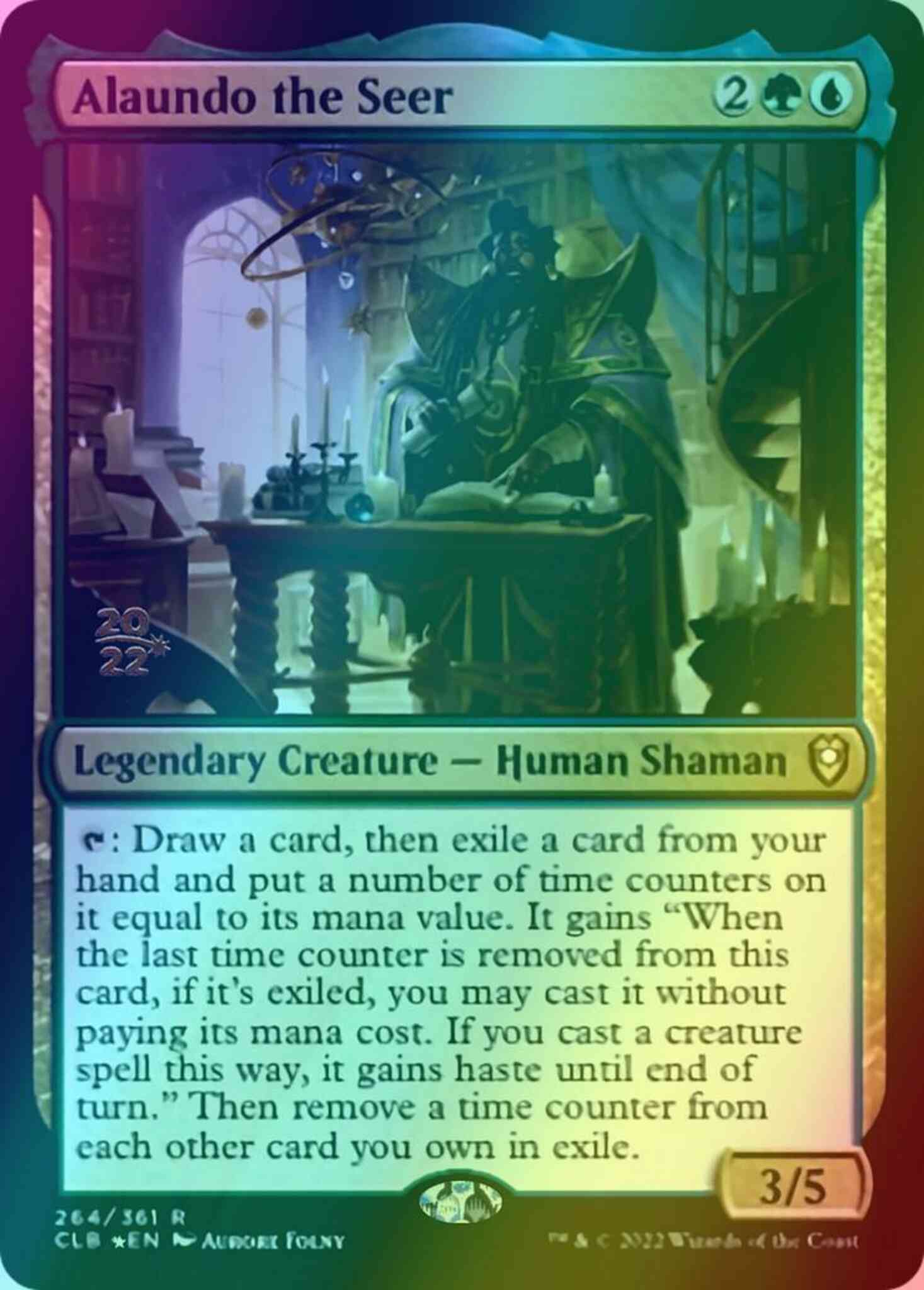 Alaundo the Seer [264s] [Prerelease] [Commander Legends: Battle for Baldur's Gate: Promos] [Foil]