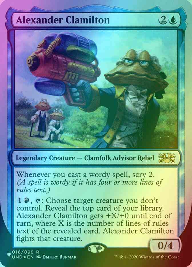 Alexander Clamilton [10] [UND Set Symbol] [The List: Unfinity Foil Edition] [Foil]