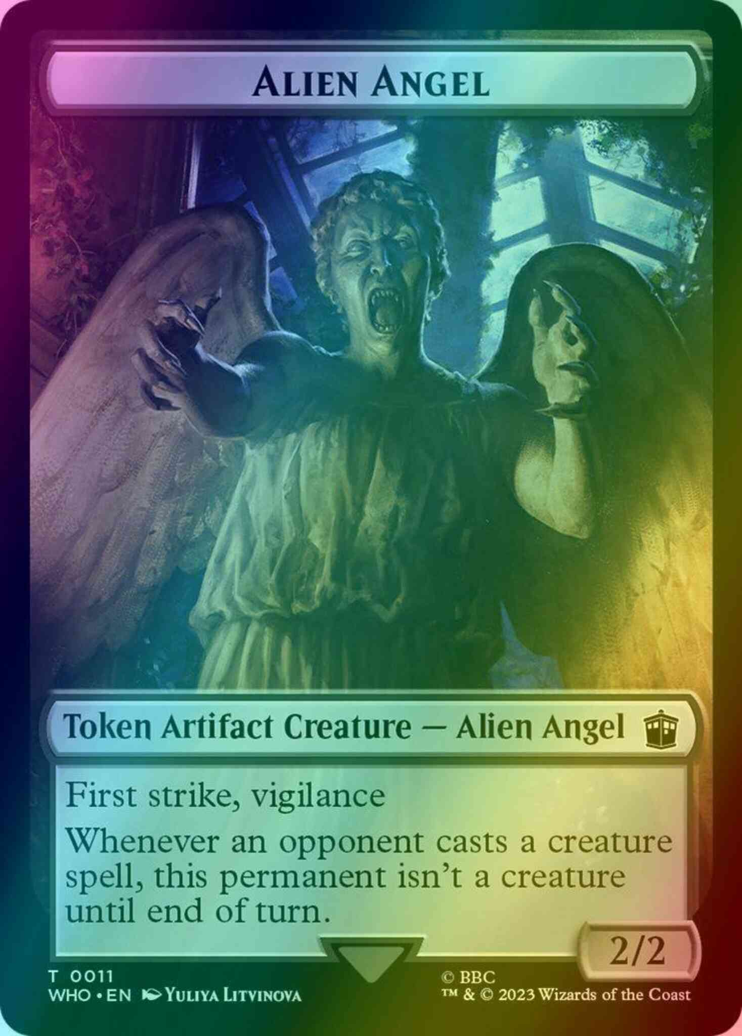 Alien Angel Token (11) // Food Token (26) [Universes Beyond: Doctor Who: Tokens] [Foil]