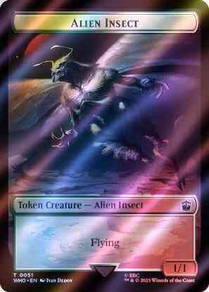 Alien Insect Token (51) // Soldier Token (40) [Universes Beyond: Doctor Who: Tokens] [Surge Foil]