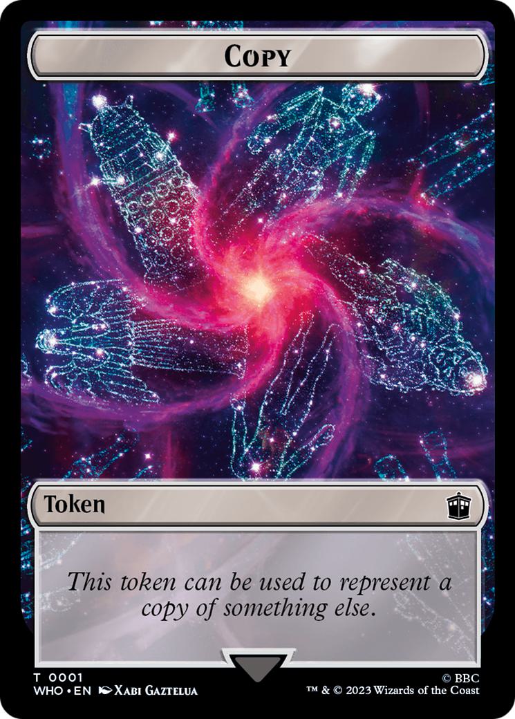 Alien Token (02) // Copy Token (01) [Universes Beyond: Doctor Who: Tokens] [Non-Foil] - Image 2