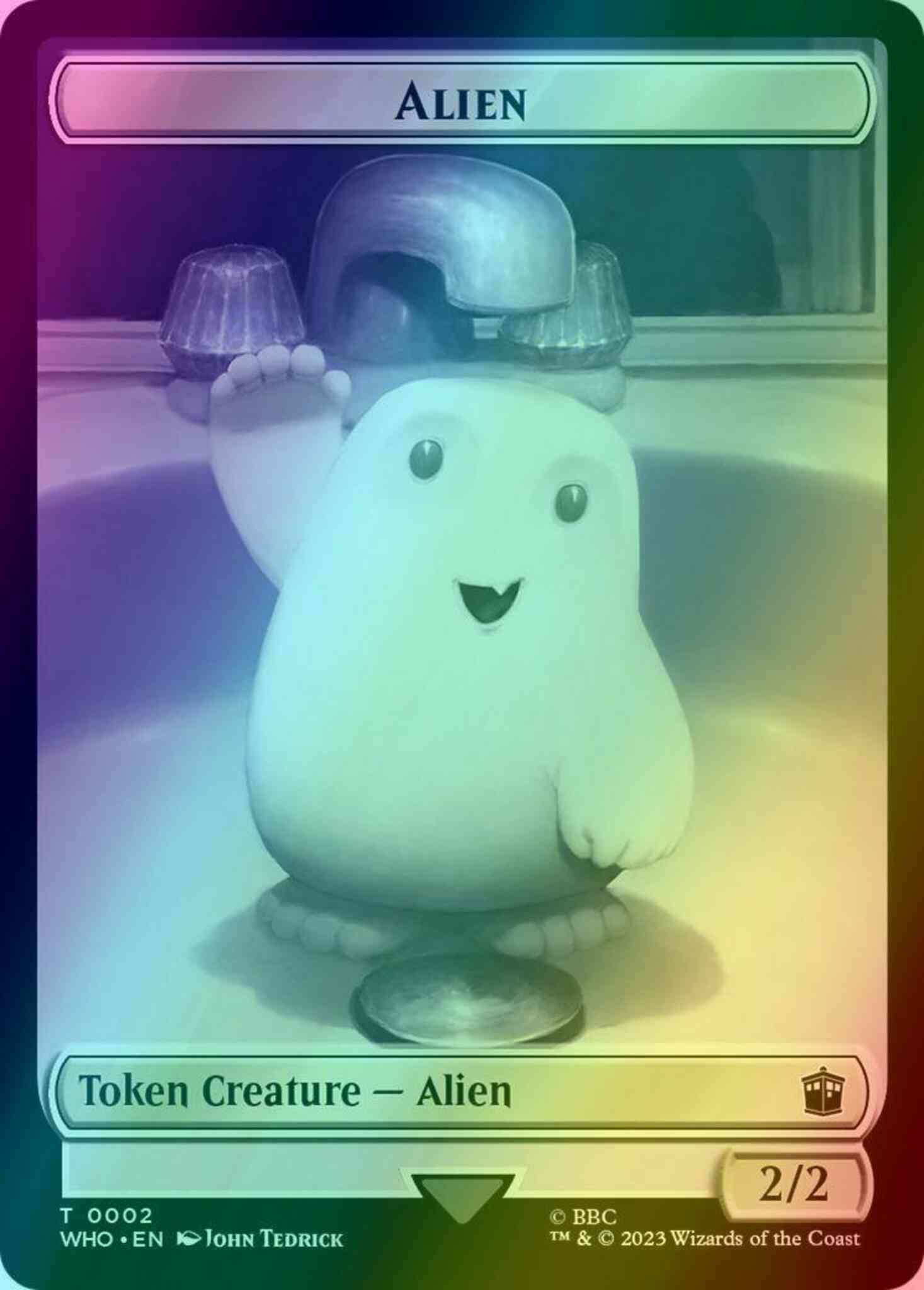 Alien Token (02) // Osgood, Operation Double Token (32) [Universes Beyond: Doctor Who: Tokens] [Foil]