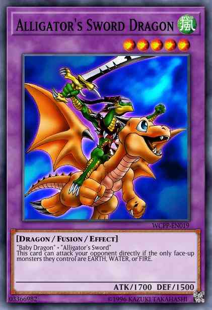 Alligator's Sword Dragon - WCPP-EN019 - Rare - Limited