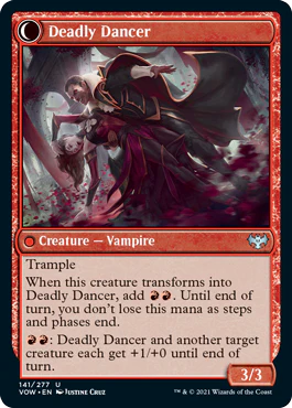 Alluring Suitor // Deadly Dancer [141] [Innistrad: Crimson Vow] [Non-Foil] - Image 2