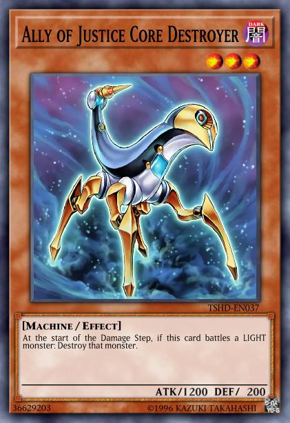 Ally of Justice Core Destroyer - TSHD-EN037 - Rare - 1st Edition
