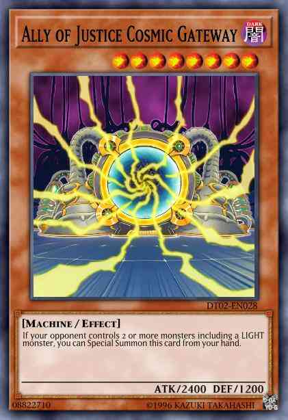 Ally of Justice Cosmic Gateway - DT02-EN028 - Duel Terminal Super Parallel Rare - Duel Terminal
