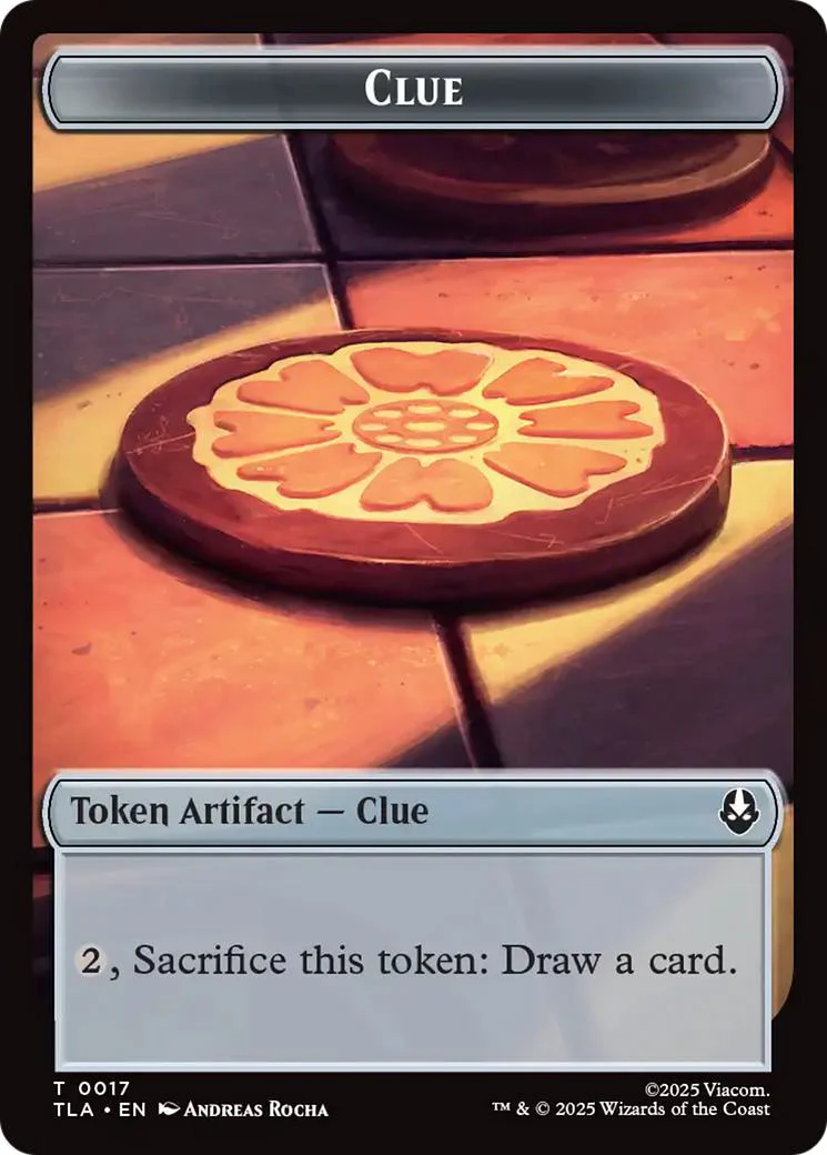 Ally Token (06) // Clue Token (17) [Avatar: The Last Airbender: Tokens] [Non-Foil] - Image 2