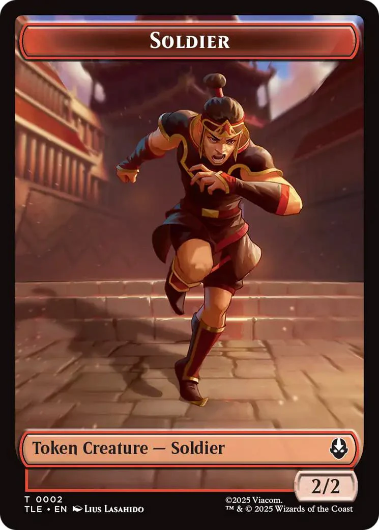 Ally Token (06) // Soldier Token (02) [TLA/TLE Set Symbol] [Avatar: The Last Airbender: Tokens] [Non-Foil] - Image 2
