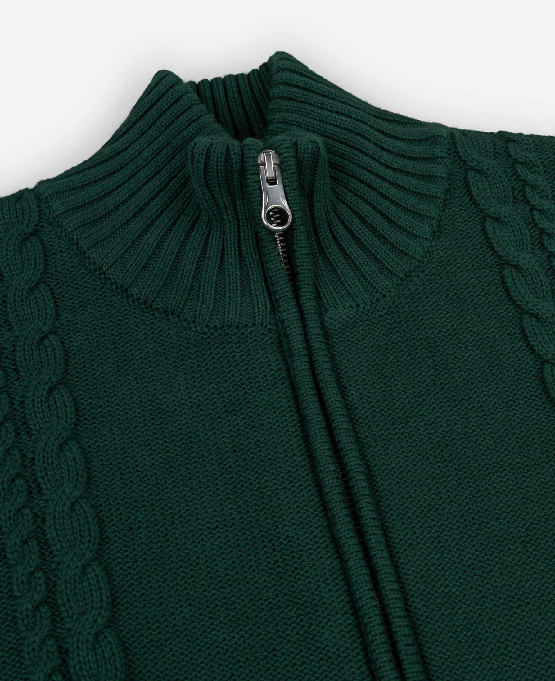 Alma De Ace Sila Knitted Forest Green Jacket - Image 5