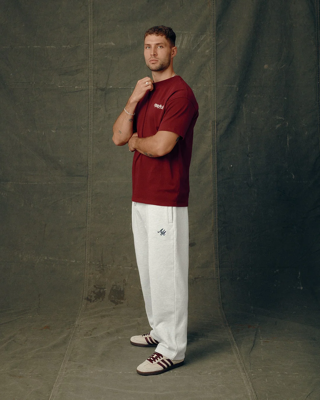 Alma De Ace Sporting Goods Burgundy T-Shirt - Image 4