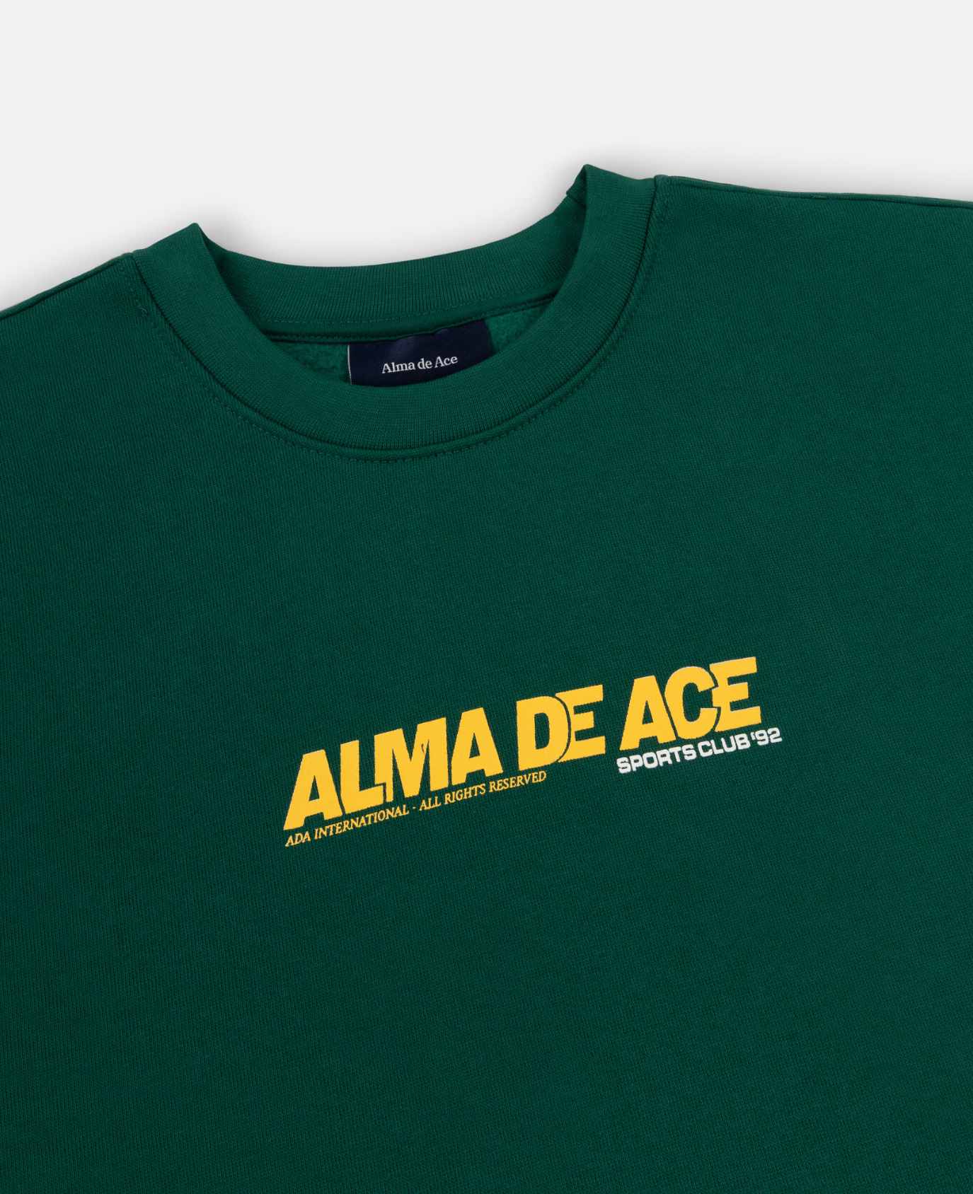 Alma De Ace Sports Club 92 Green Sweatshirt - Image 6