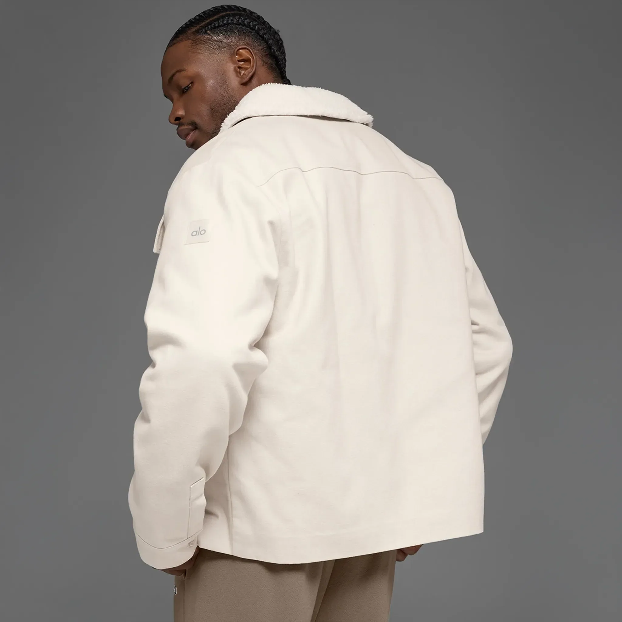 Alo Yoga Canvas Utility Bone Shacket Jacket - Image 2
