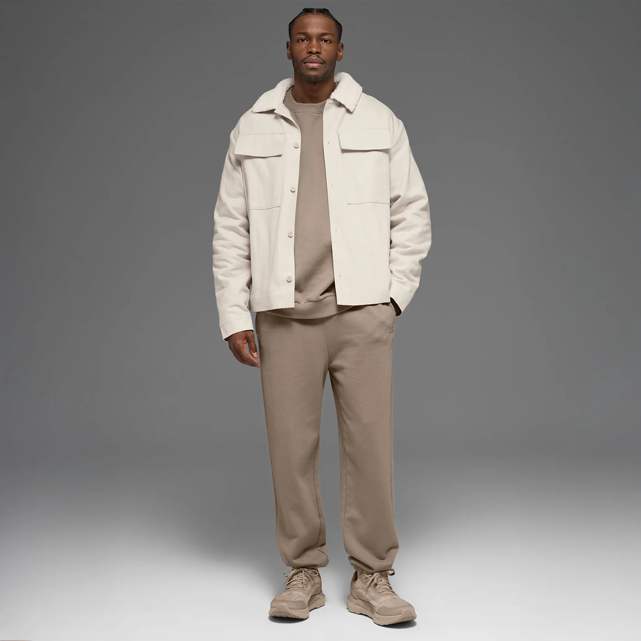 Alo Yoga Canvas Utility Bone Shacket Jacket - Image 4