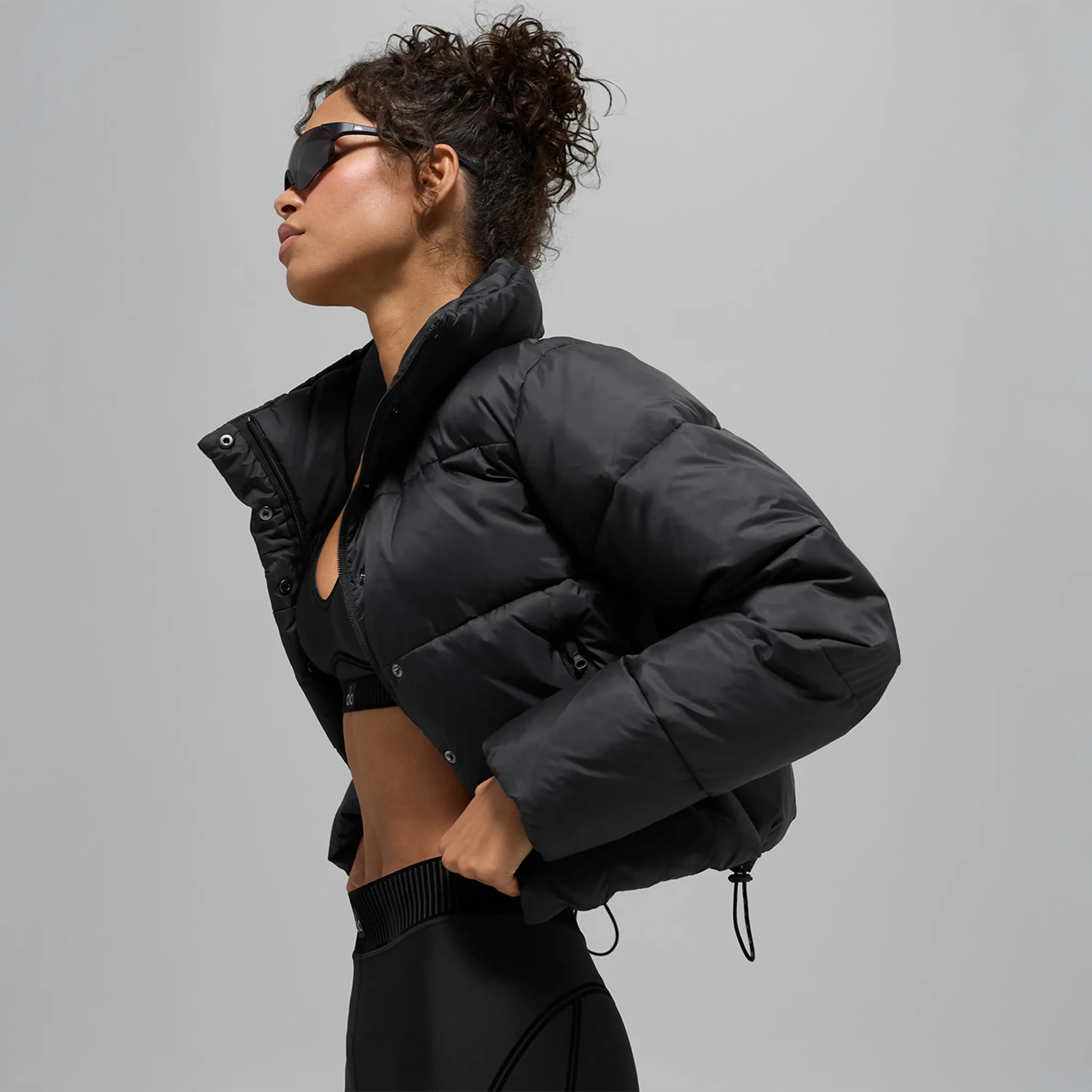 Alo Yoga Gold Rush Black Puffer Jacket (W) - Image 3