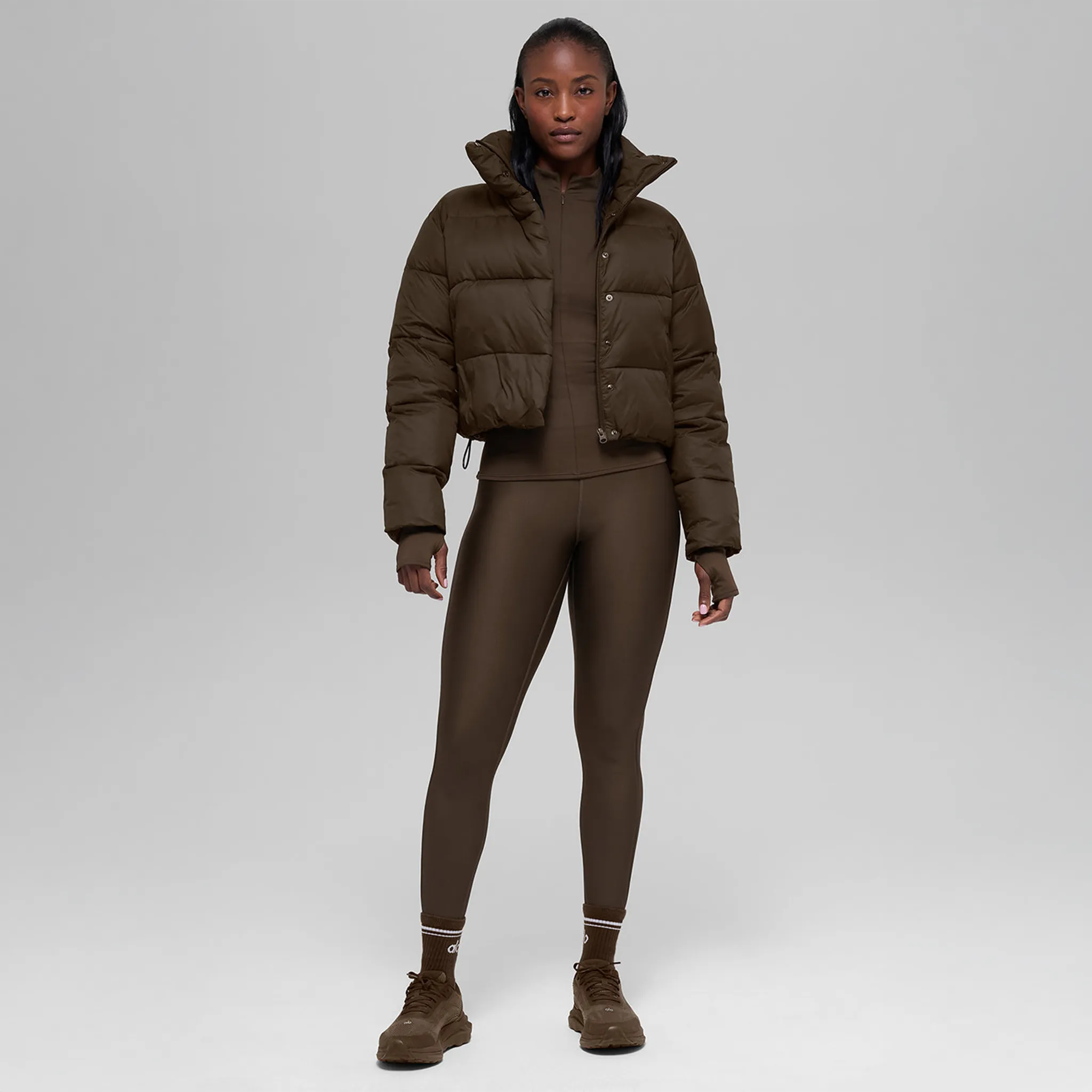 Alo Yoga Gold Rush Espresso Puffer Jacket (W) - Image 3