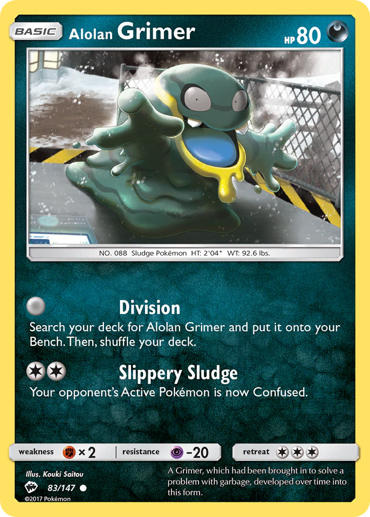 Alolan Grimer - 83/147 - Common [sm3-83] [Reverse Holo]