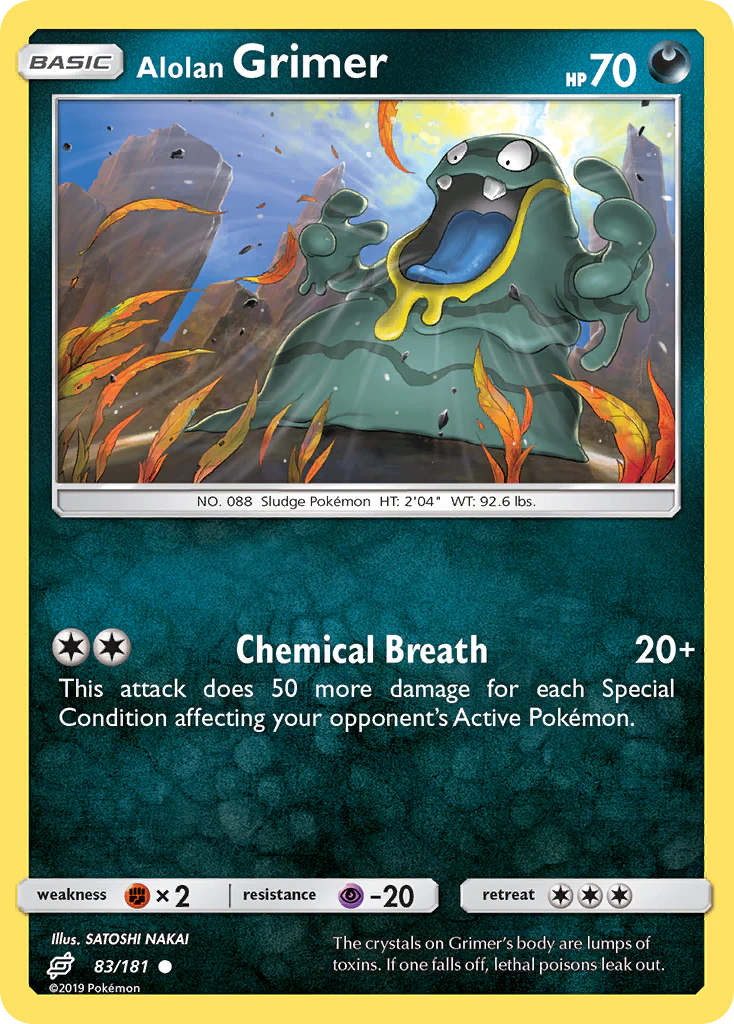 Alolan Grimer - 83/181 - Common [sm9-83] [Reverse Holo]