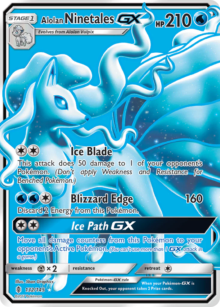 Alolan Ninetales-GX - 132/145 - Rare Ultra [sm2-132] [Ultra]