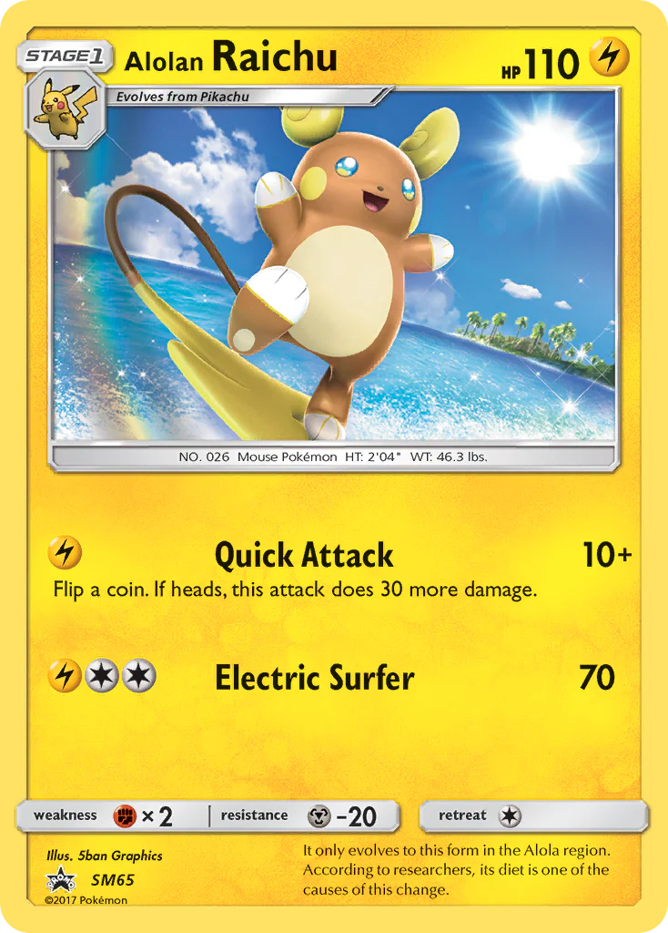 Alolan Raichu - SM65 - Promo [smp-SM65] [Holo]