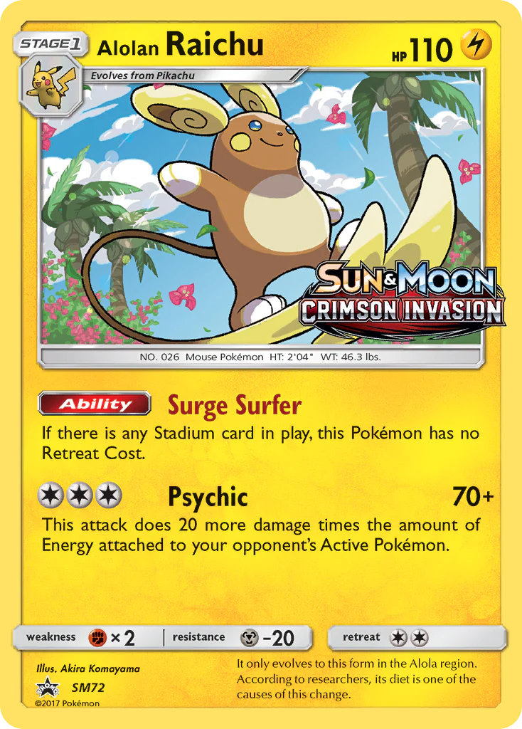 Alolan Raichu - SM72 - Promo [smp-SM72] [Holo]