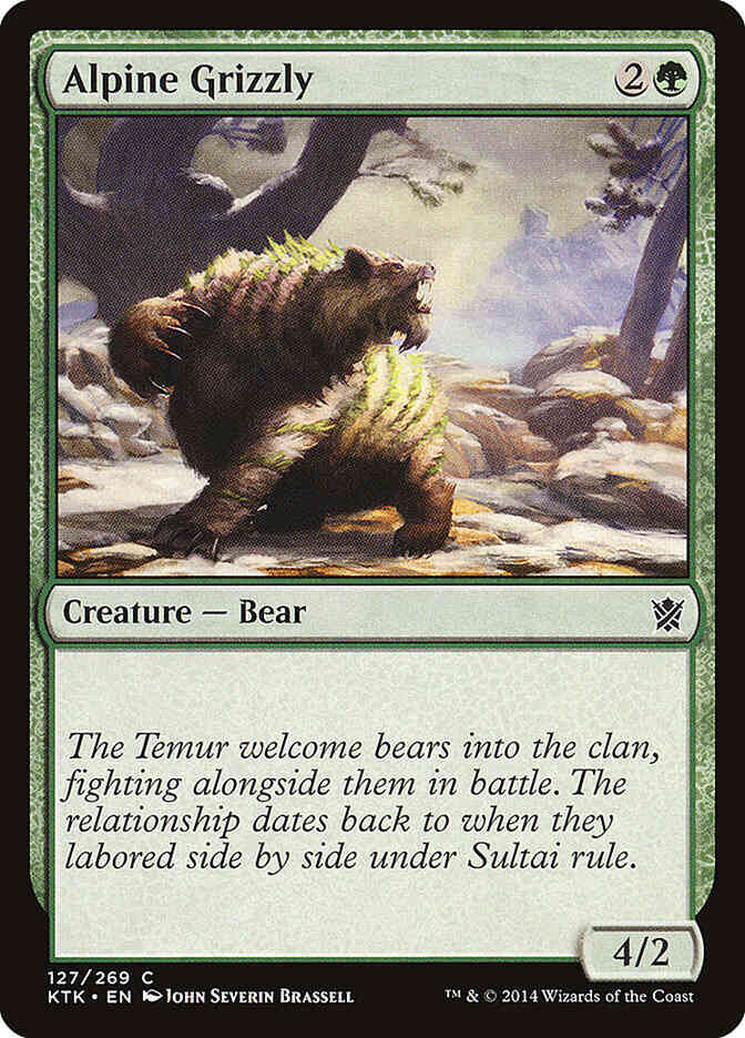 Alpine Grizzly [127] [Khans Of Tarkir] [Non-Foil]