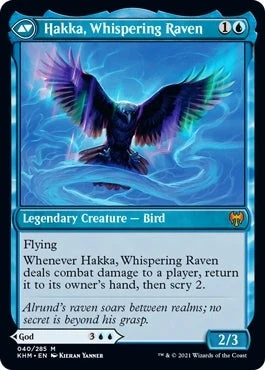 Alrund, God of the Cosmos // Hakka, Whispering Raven [40] [Kaldheim] [Non-Foil] - Image 2