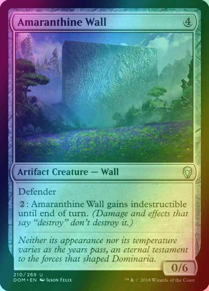 Amaranthine Wall [210] [Dominaria] [Foil]