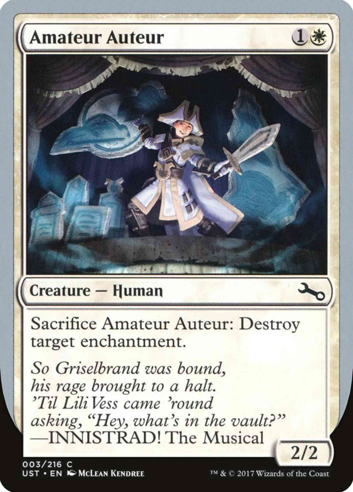 Amateur Auteur [3b] [b] [Unstable] [Non-Foil]