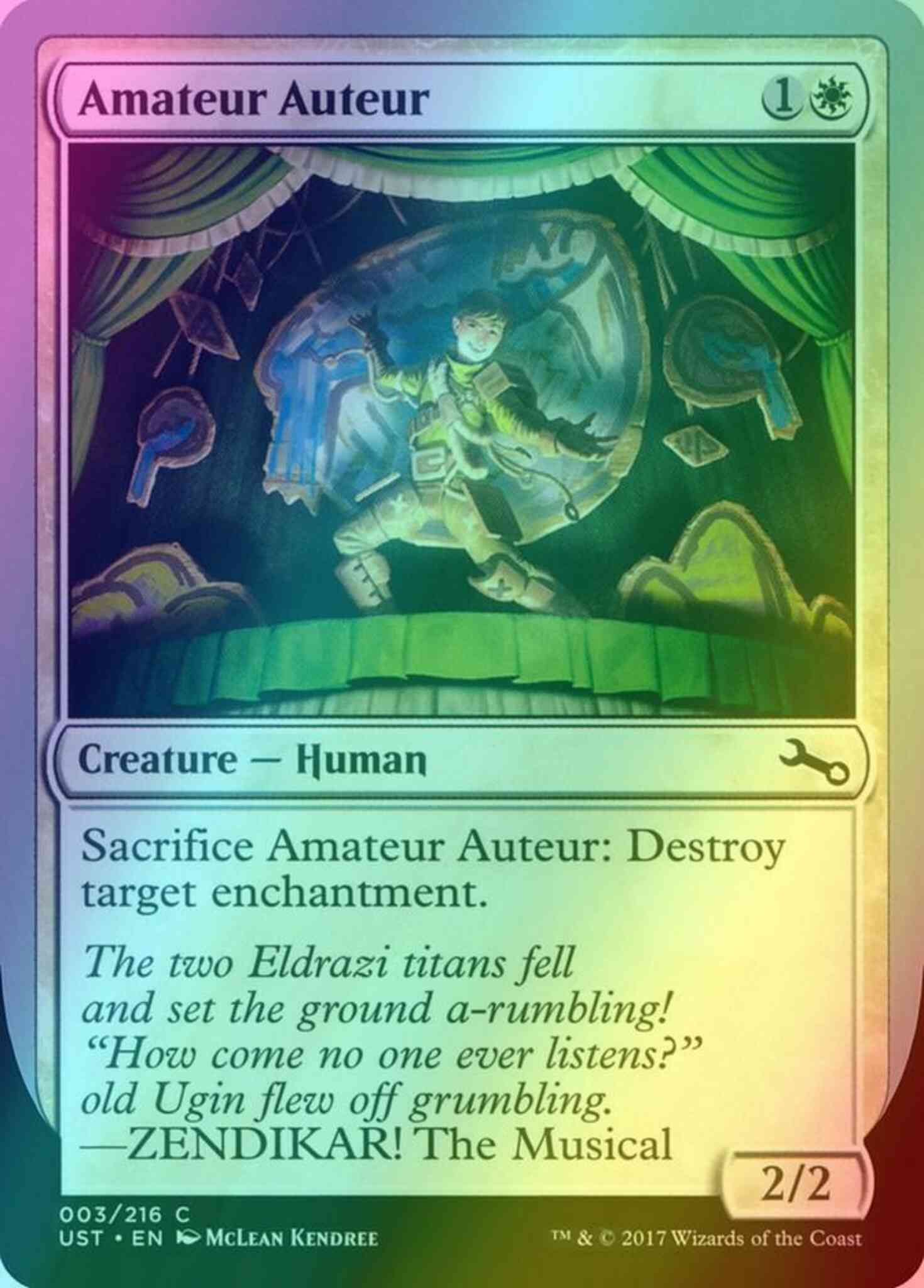 Amateur Auteur [3d] [d] [Unstable] [Foil]