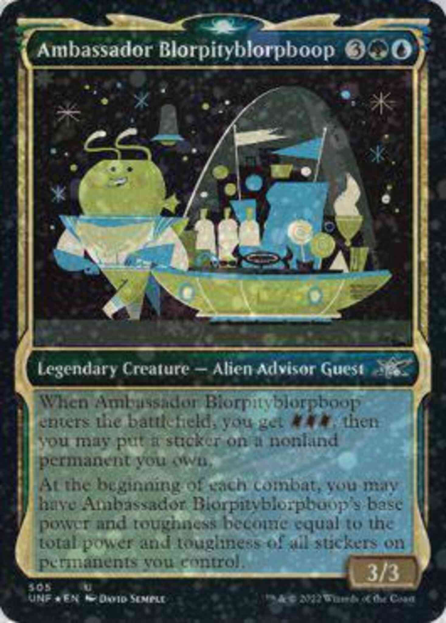 Ambassador Blorpityblorpboop [505] [Showcase Cards of Tomorrow] [Unfinity] [Galaxy Foil]