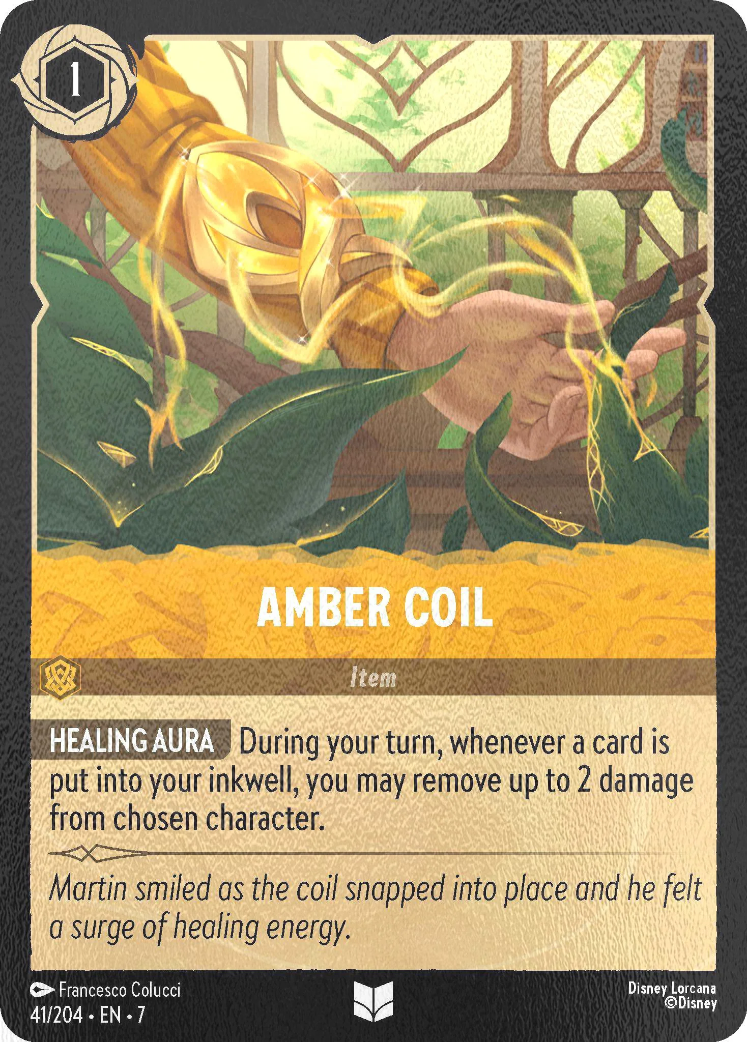 Amber Coil - 41/204 [Archazia's Island] [Cold Foil]