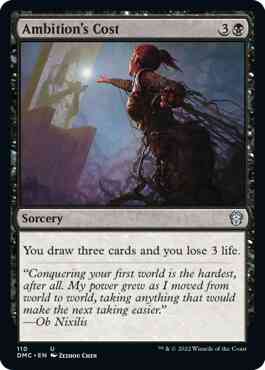 Ambition's Cost [110] [Dominaria United: Commander] [Non-Foil]