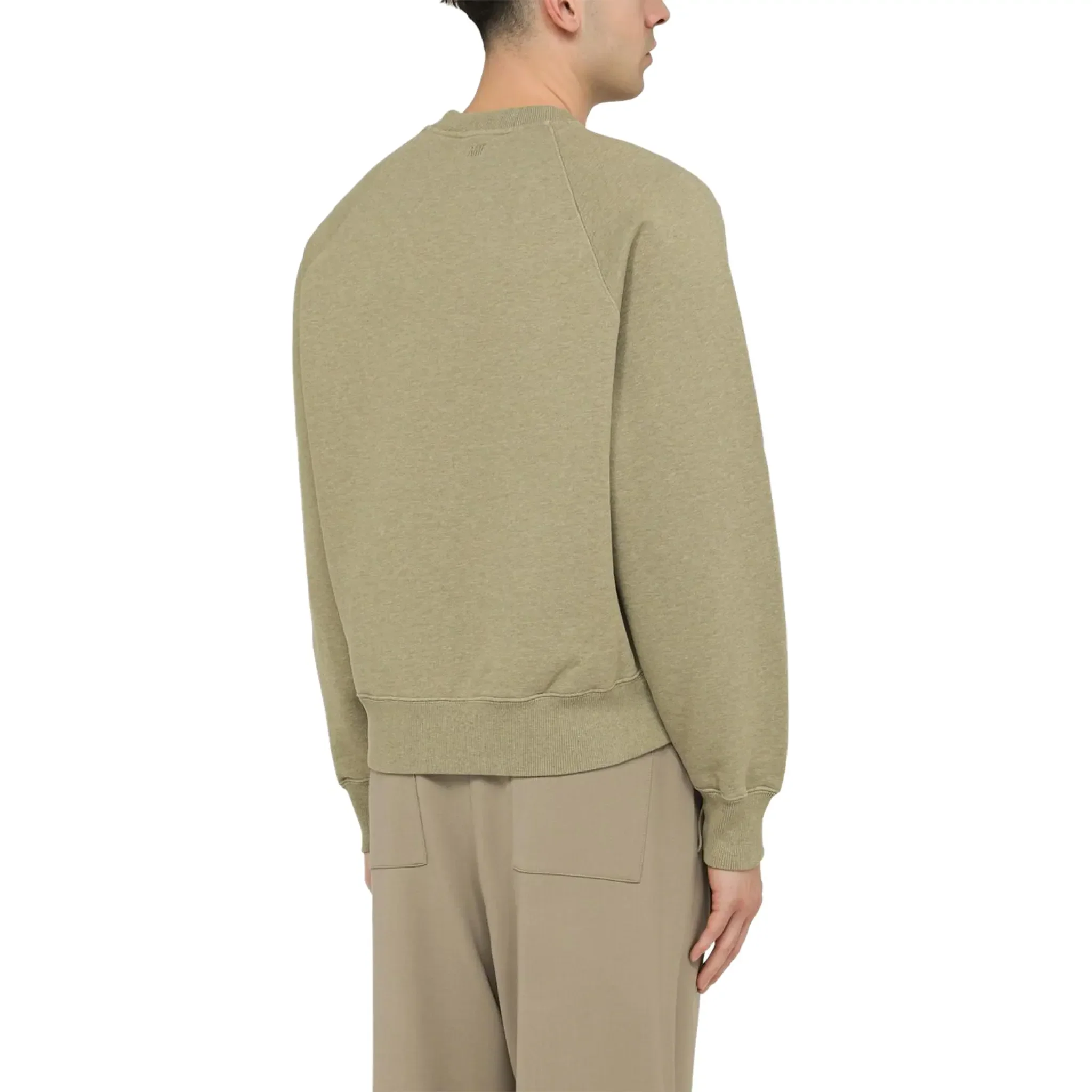 Ami Paris Ami De Coeur Green Sweatshirt - Image 2