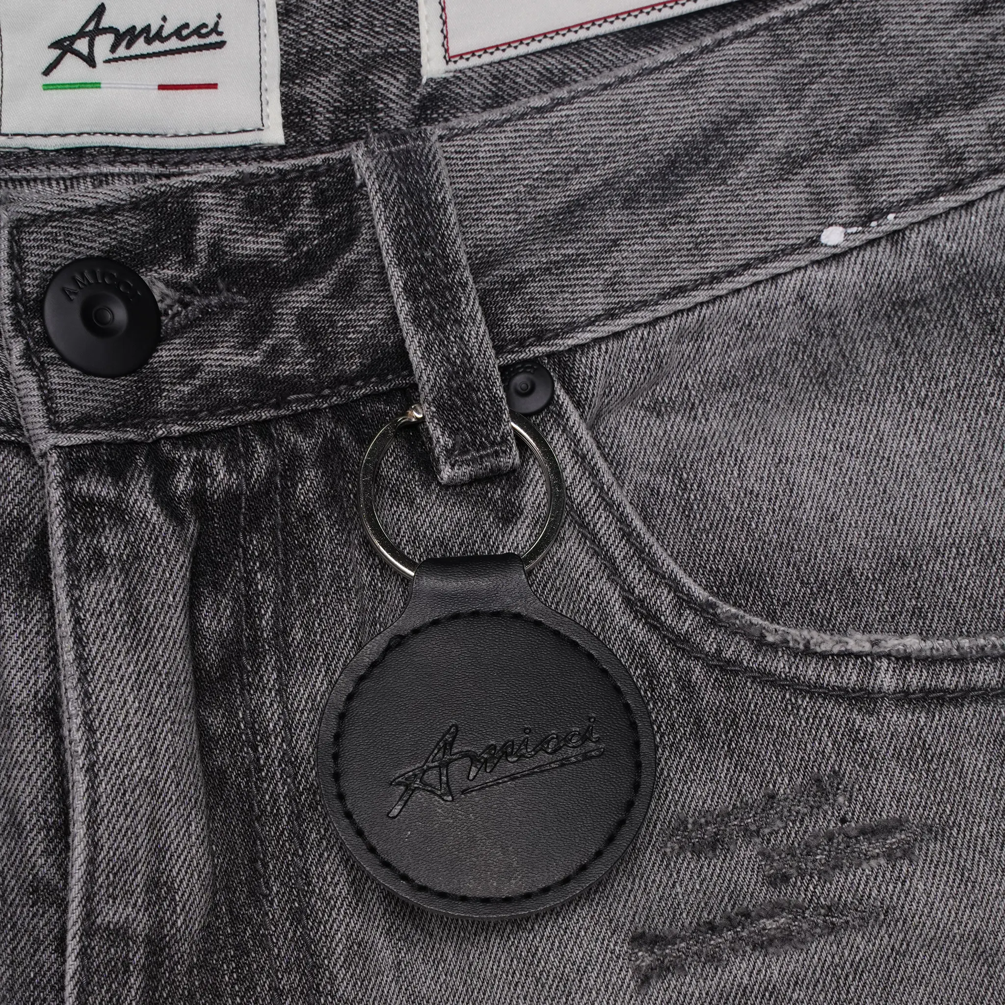 Amicci Adrano Grey Carpenter Shorts - Image 8