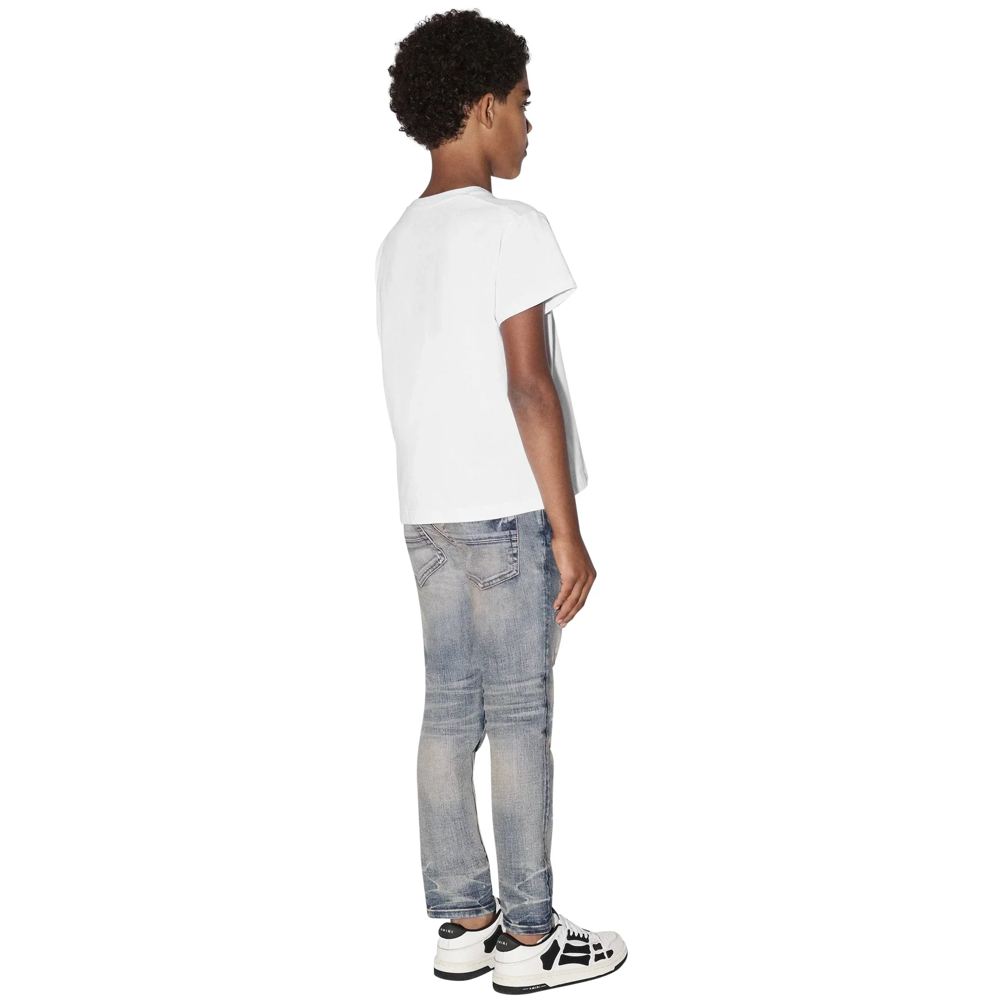 Amiri Kids 'Amiri' White T Shirt - Image 2