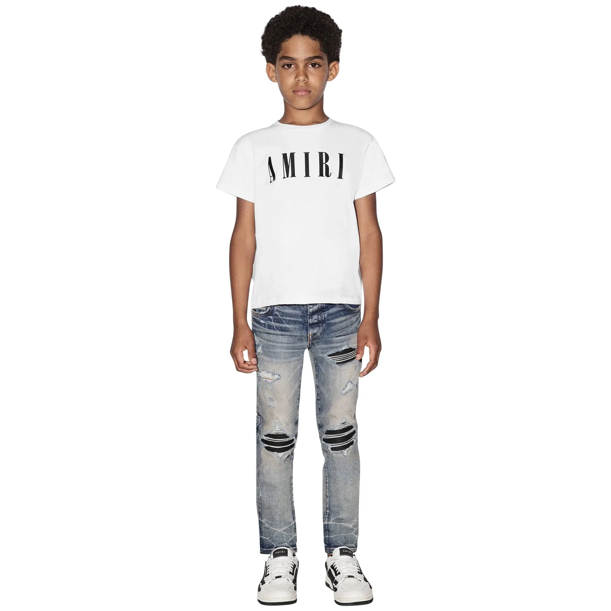 Amiri Kids 'Amiri' White T Shirt - Image 6