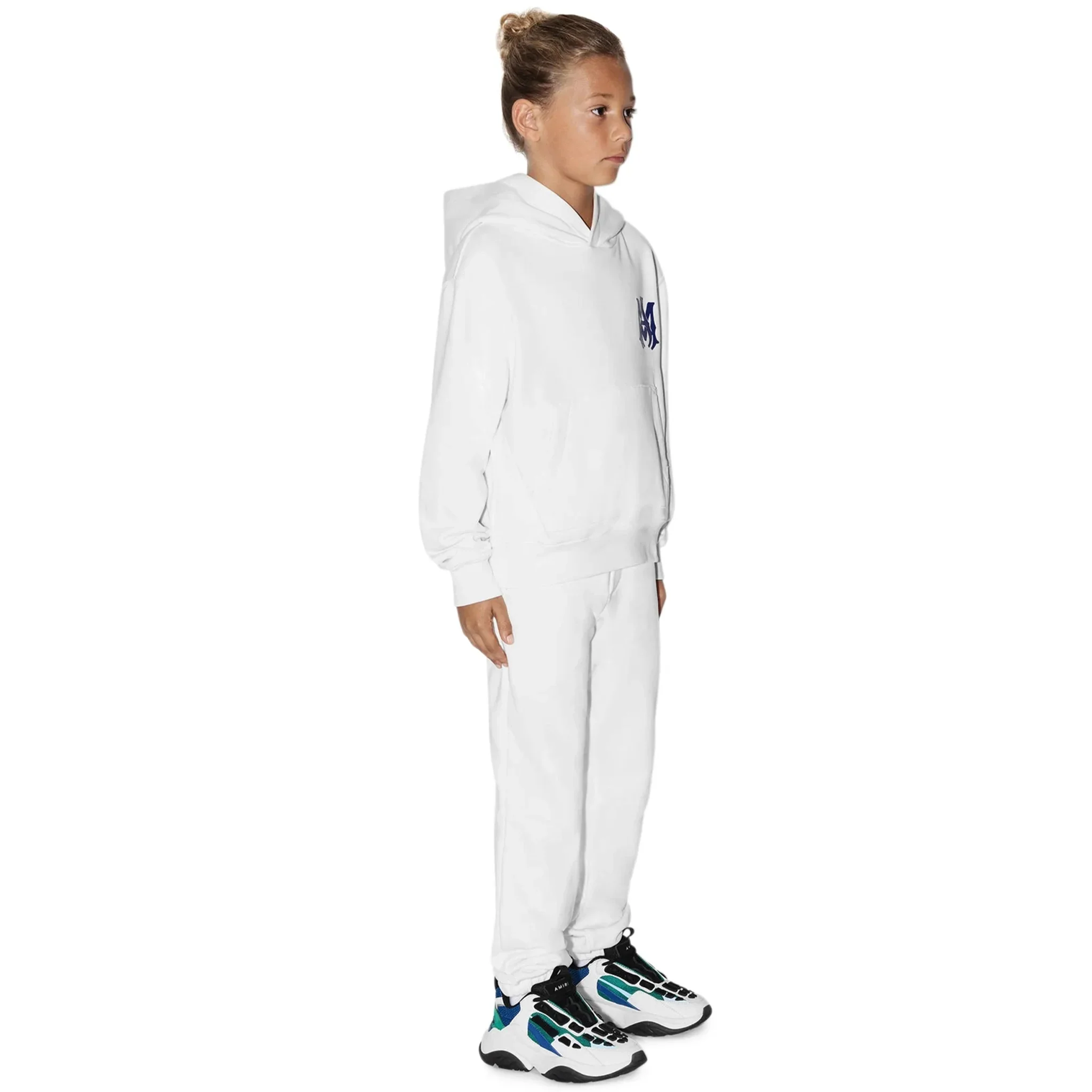 Amiri Kids MA Core Logo White Hoodie - Image 4