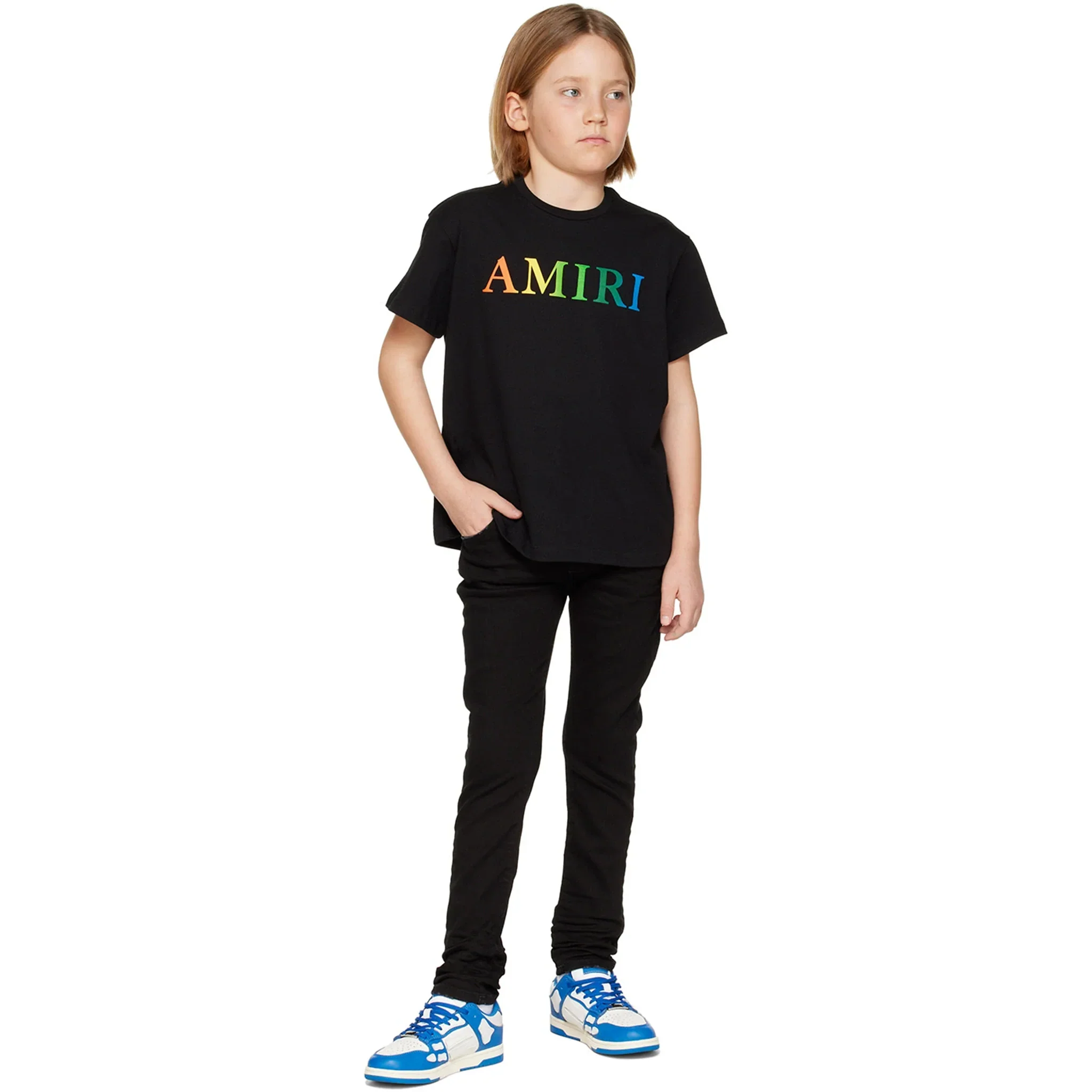 Amiri Kids Stack Black Jeans - Image 4