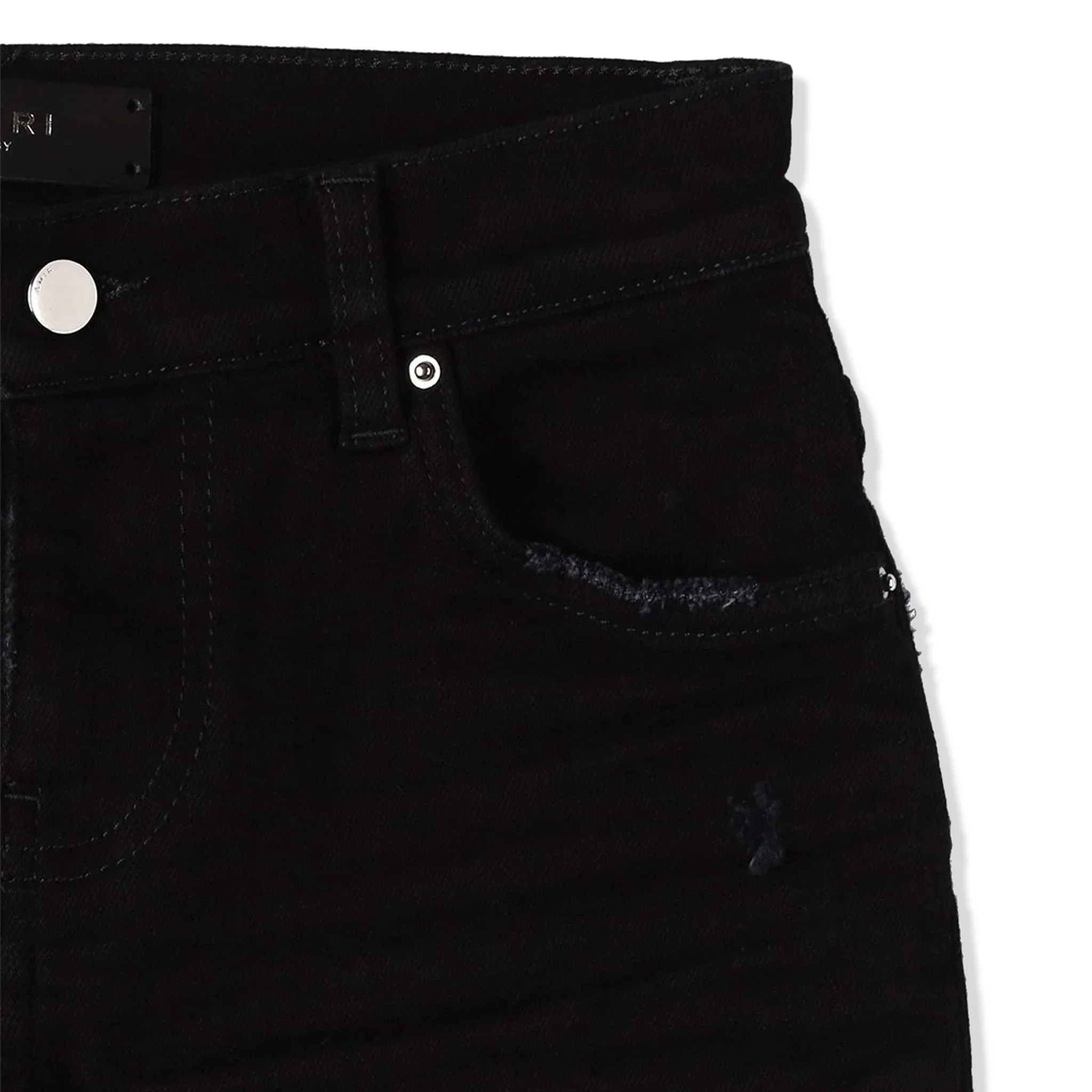 Amiri Kids Stack Black Jeans - Image 6