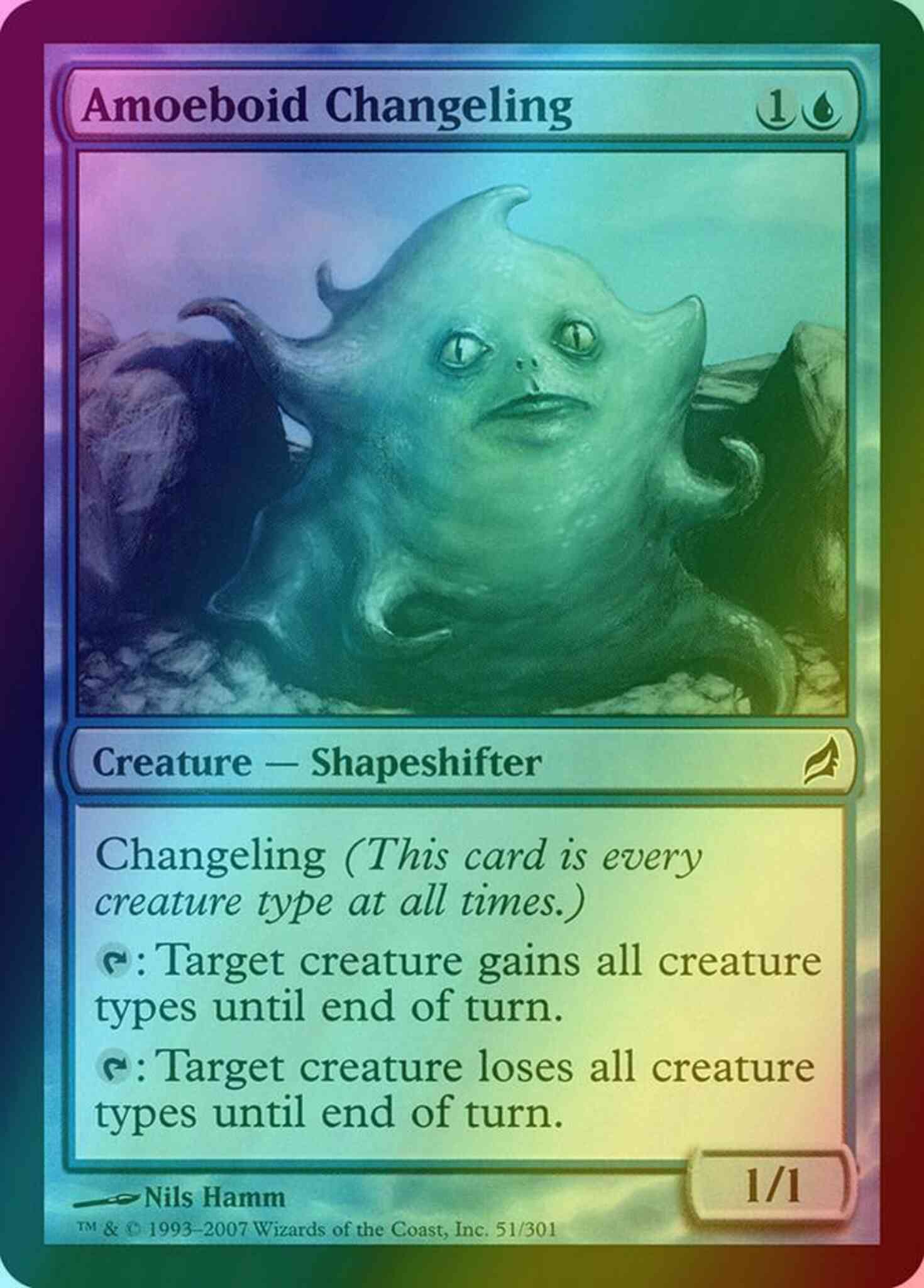 Amoeboid Changeling [51] [Lorwyn] [Foil]