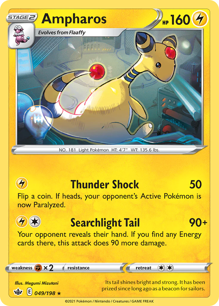 Ampharos - 049/198 - Rare [swsh6-049] [Reverse Holo]