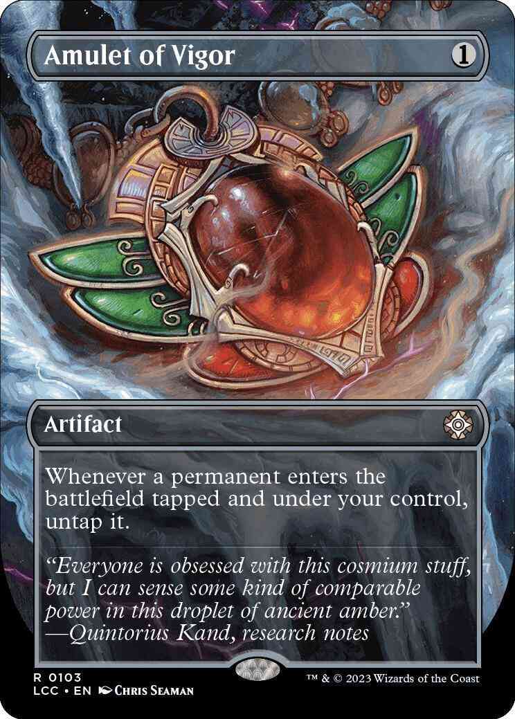 Amulet of Vigor [103] [Borderless] [The Lost Caverns of Ixalan: Commander] [Non-Foil]